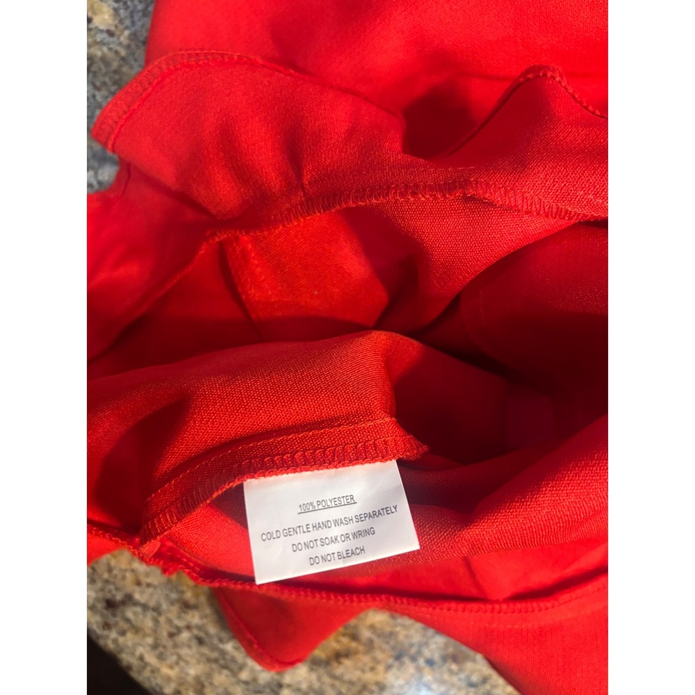 Hello Molly Red Ruffle Mini Dress - Picture 9 of 10